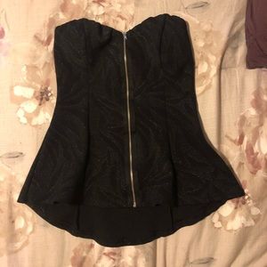 Black Sparkle Tube Top